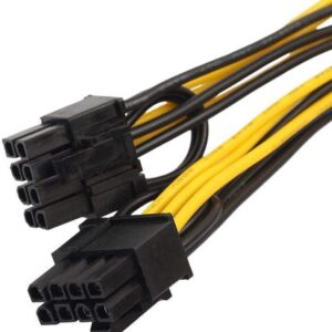 PCIE Cable PCI-E 6-pin to 2x 6+2-pin